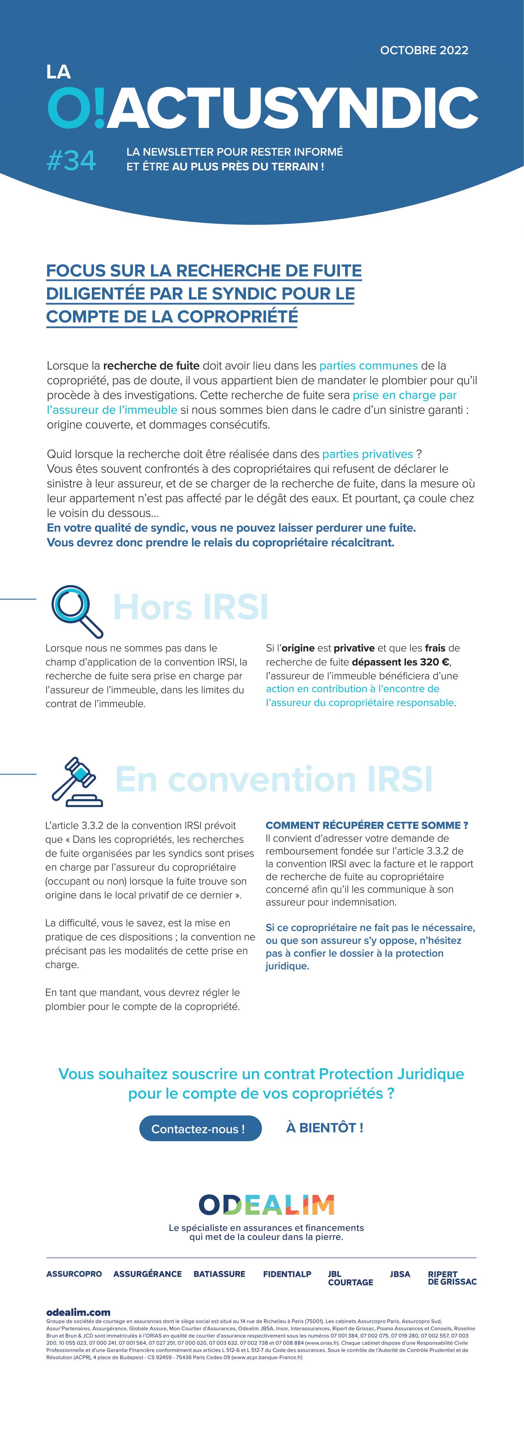 FOCUS SUR LA RECHERCHE DE FUITE DILIGENTÉE PAR LE SYNDIC POUR LE COMPTE DE LA COPROPRIÉTÉ